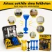 Tossit Starter Pack blu-giallo gioco da tavolo con dardi a ventosa in silicone immagine 5