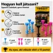 Tossit Starter Pack — gioco di freccette con ventose in silicone rosa e azzurro immagine 3