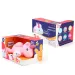 Unicorno rosa in peluche con effetti di luce e suono