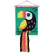WowBox: Set creativo di decorazioni murali in macramè con motivo tucano immagine 2