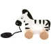 Zebra rotolante giocattolo in legno da tirare - Trefl